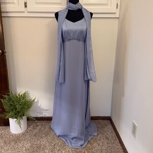 Michaelangelo Light Purple Prom Dress with Scarf